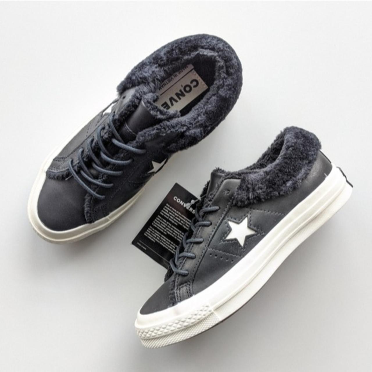 Converse one hotsell star faux fur