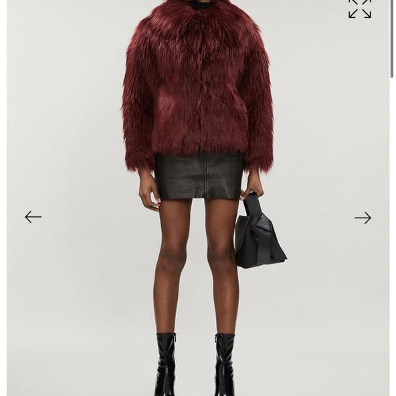 Topshop faux fur coat Murphy faux fur... - Depop