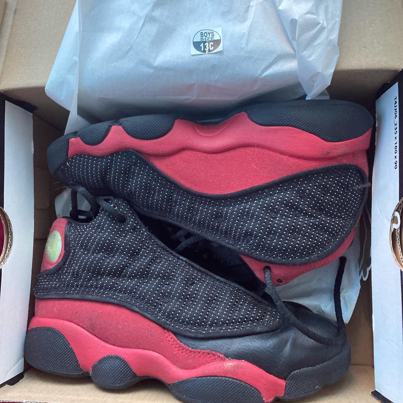 Jordan 13 Retro Bred size 13c kid size Used Depop