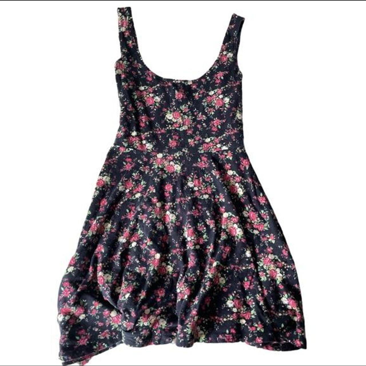 Floral hippie cottage core dress, has such a pretty... - Depop