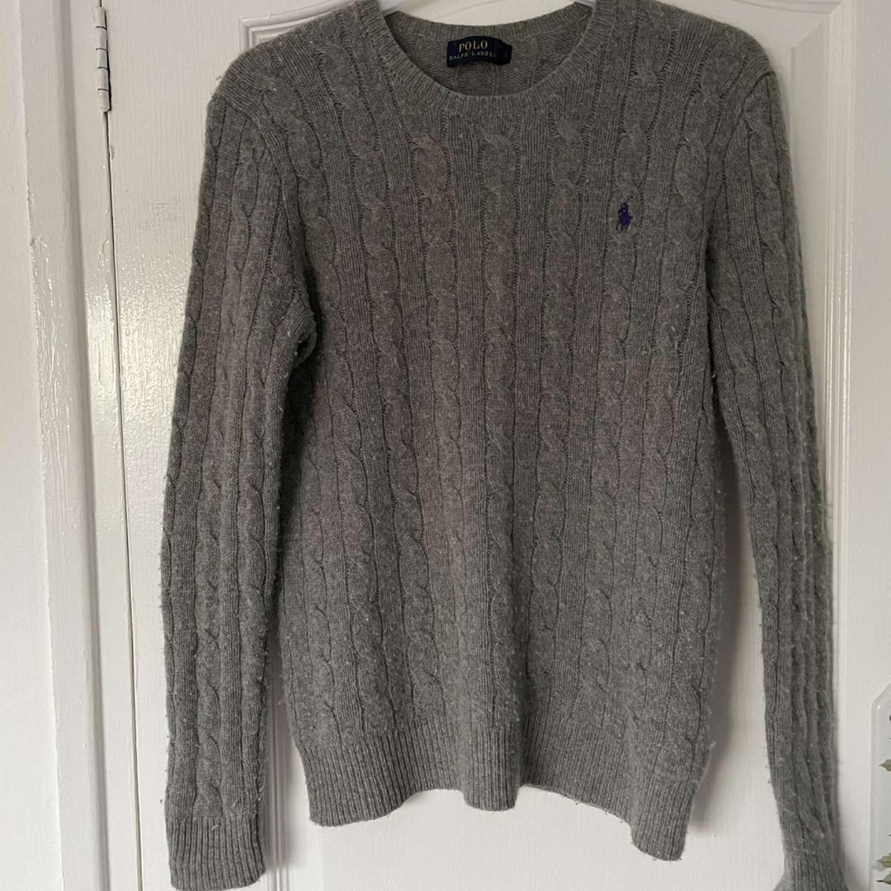 Polo Ralph Lauren Women's Grey Sweatshirt | Depop