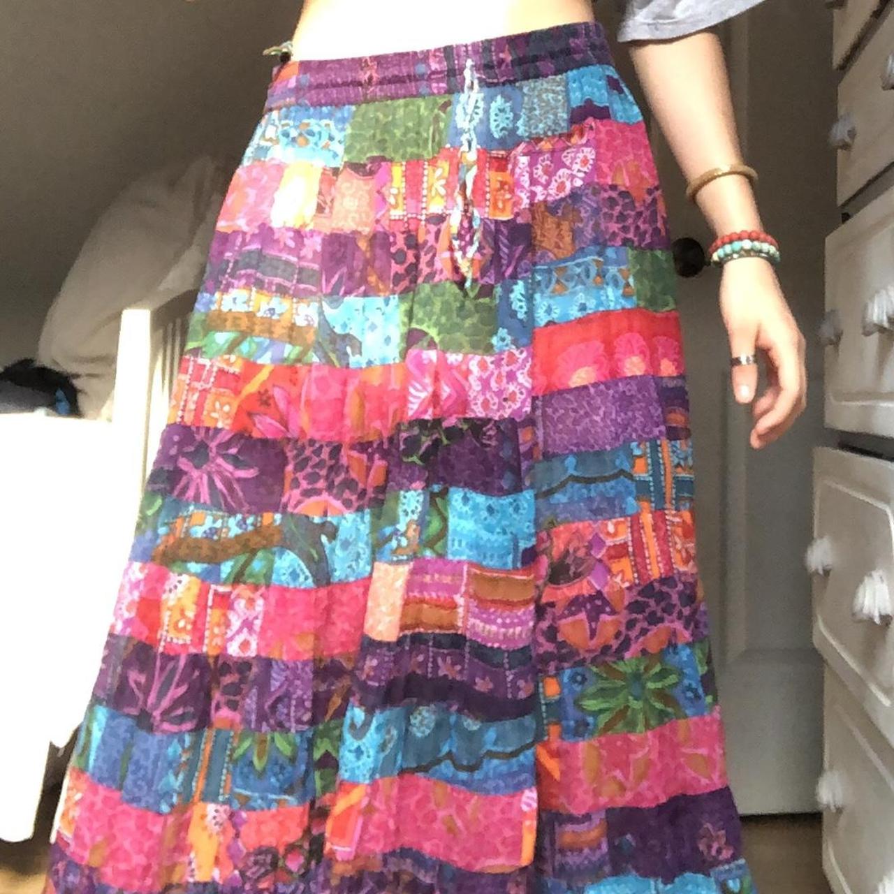 Hippie maxi skirt, colorful, 100% cotton, cute. I’m... - Depop