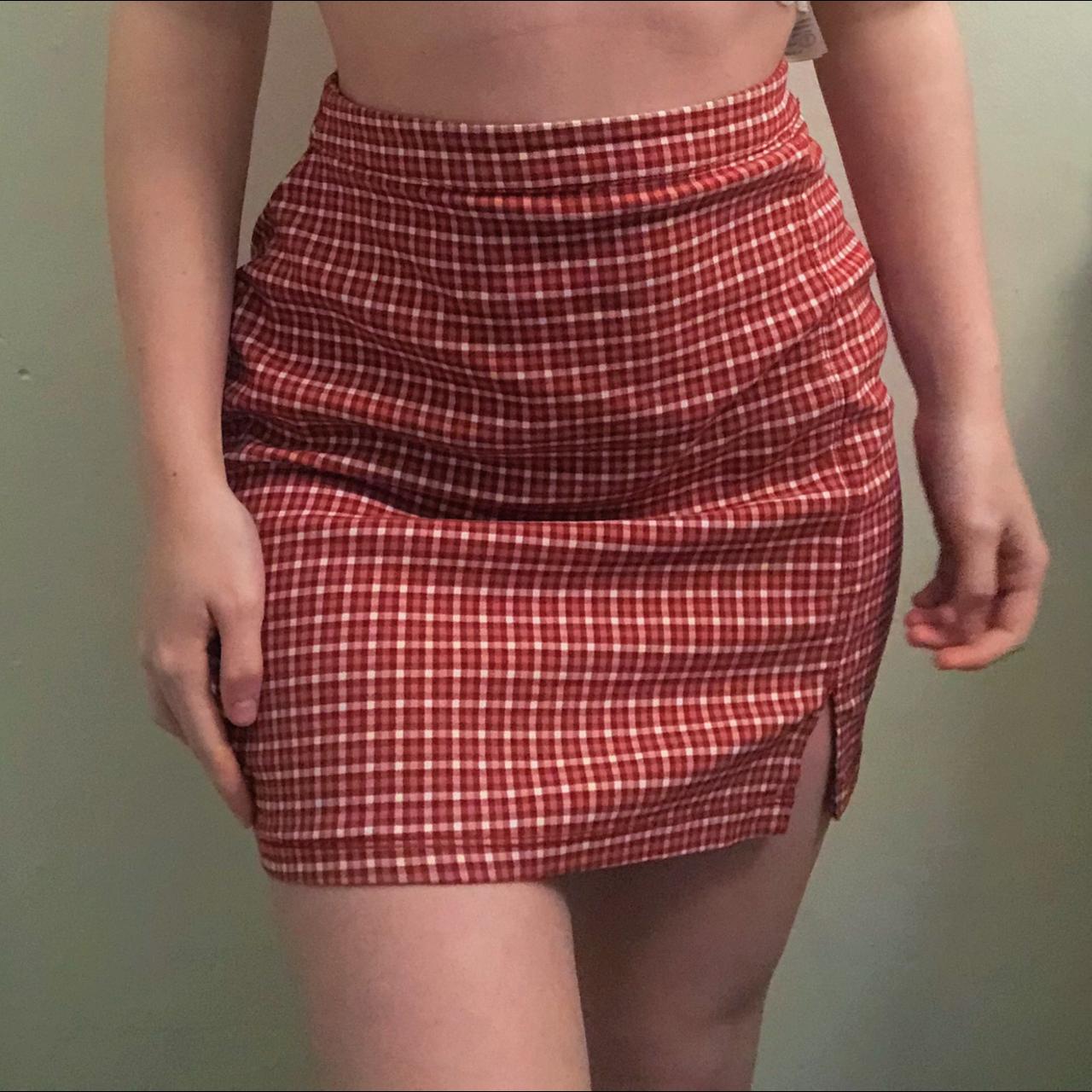 Plaid mini clearance skirt hollister