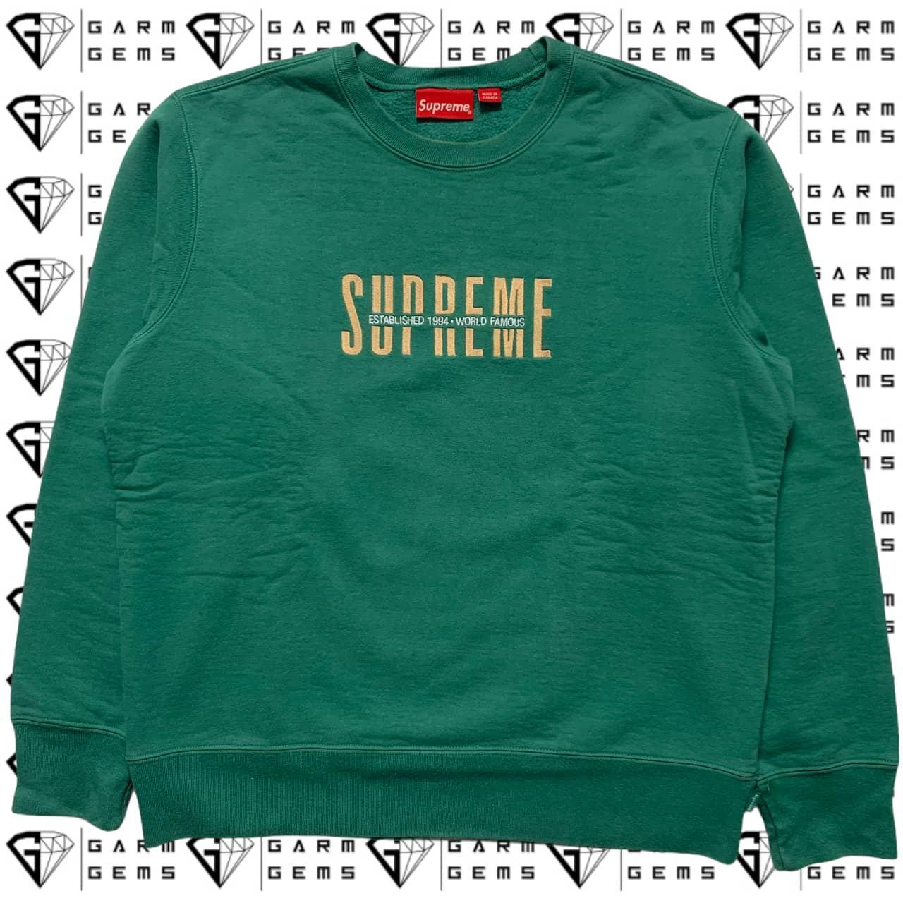 supreme world famous crewneck