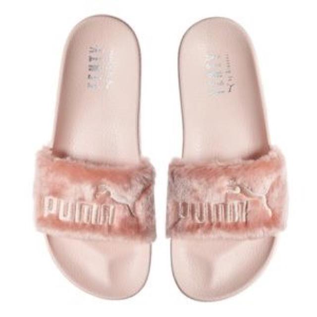 fenty fur slides