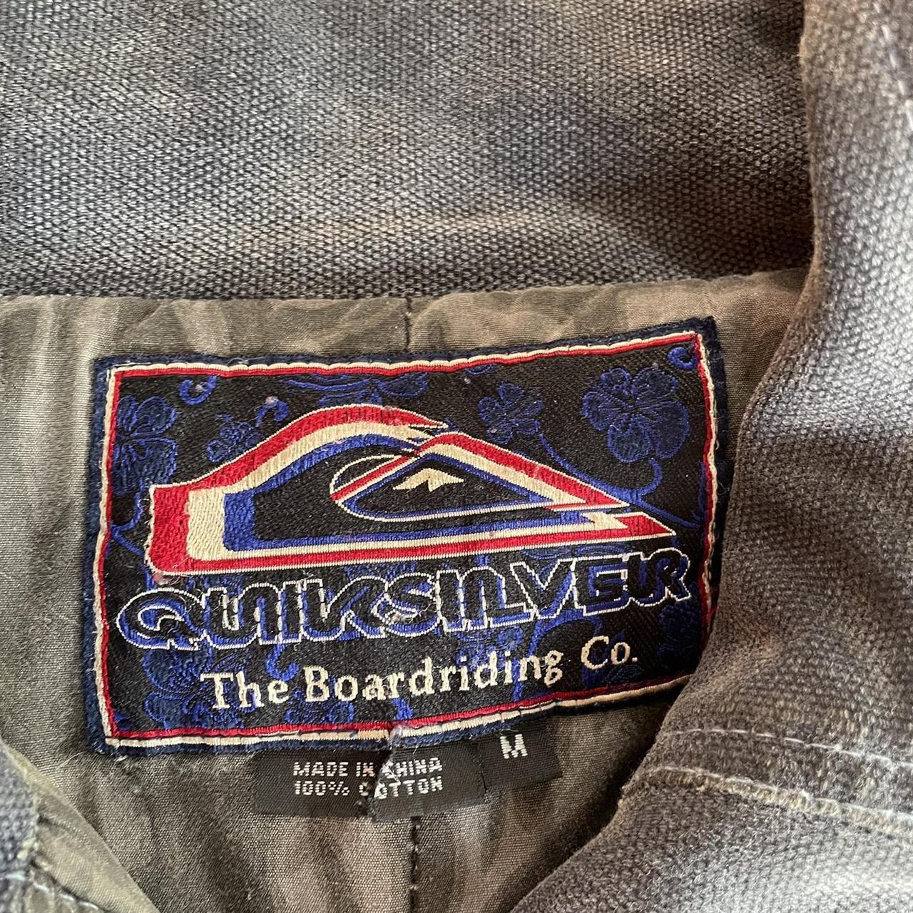 Vintage Quiksilver Jacket Faded Grey Size M but... - Depop