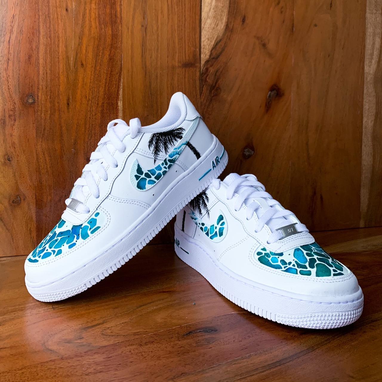 air force ones with waves