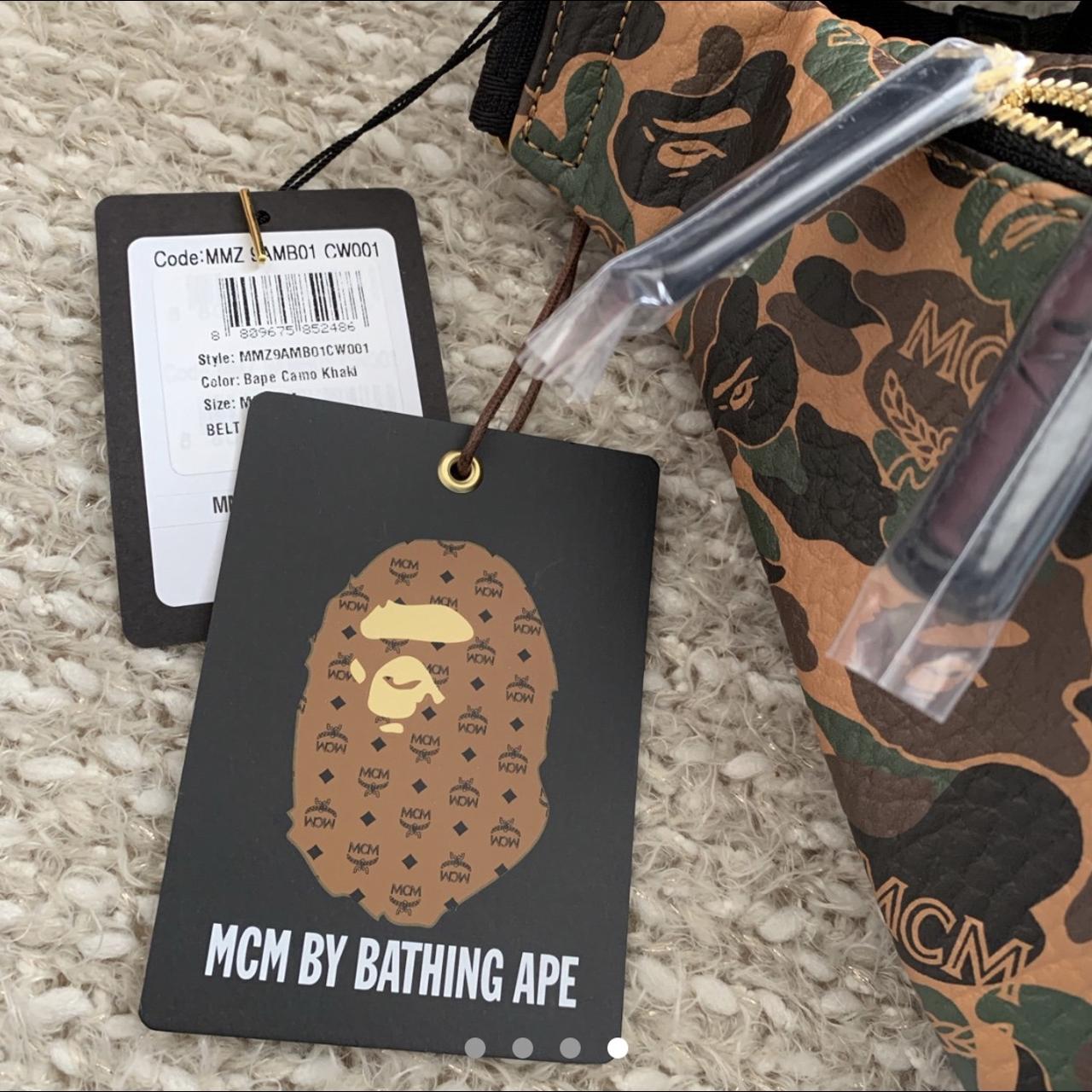 MCM BAPE Limited Collaboration Stark Visetos Camouflage Backpack A BATHING  APE