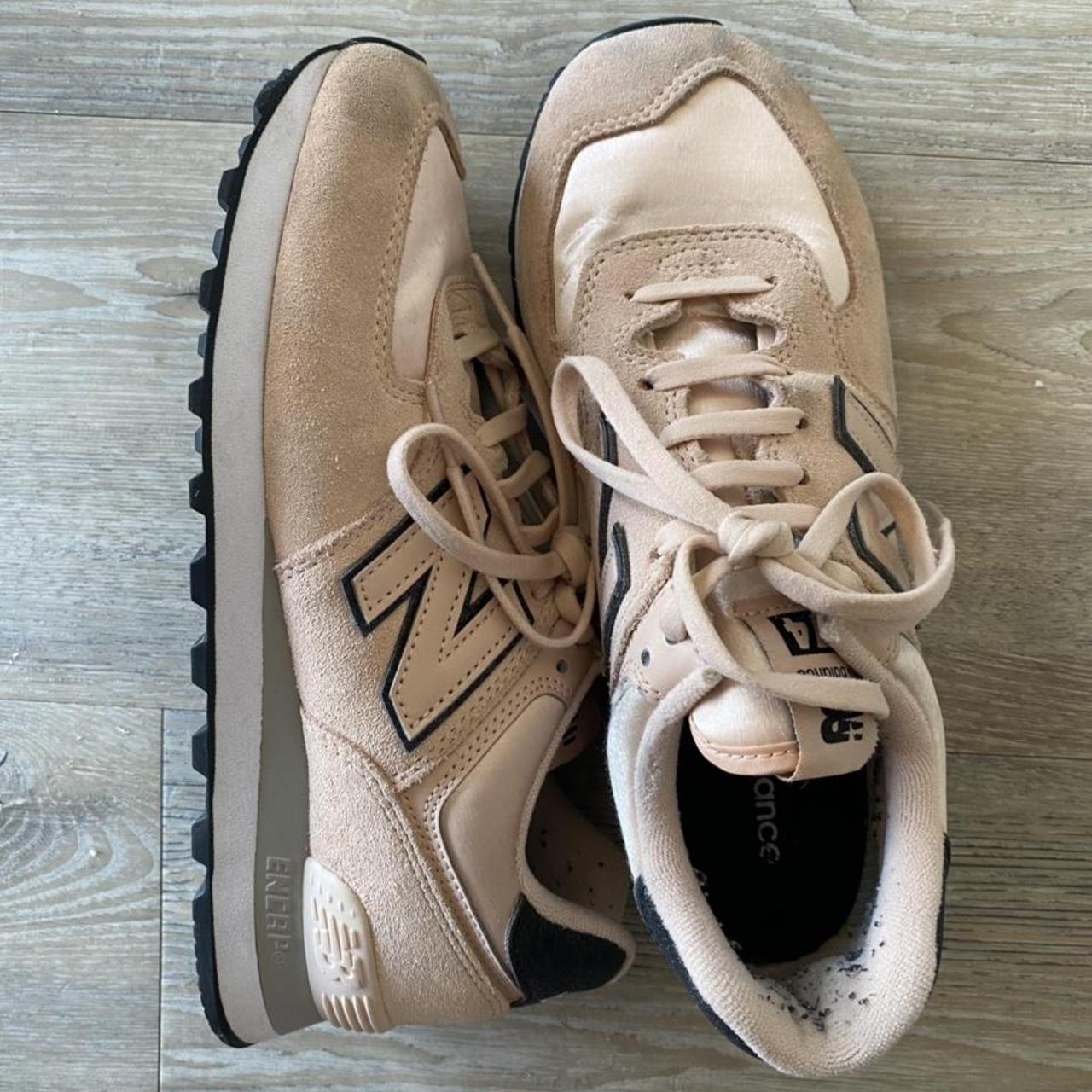 Pink/blush 574 new balance shoes Only selling due... Depop