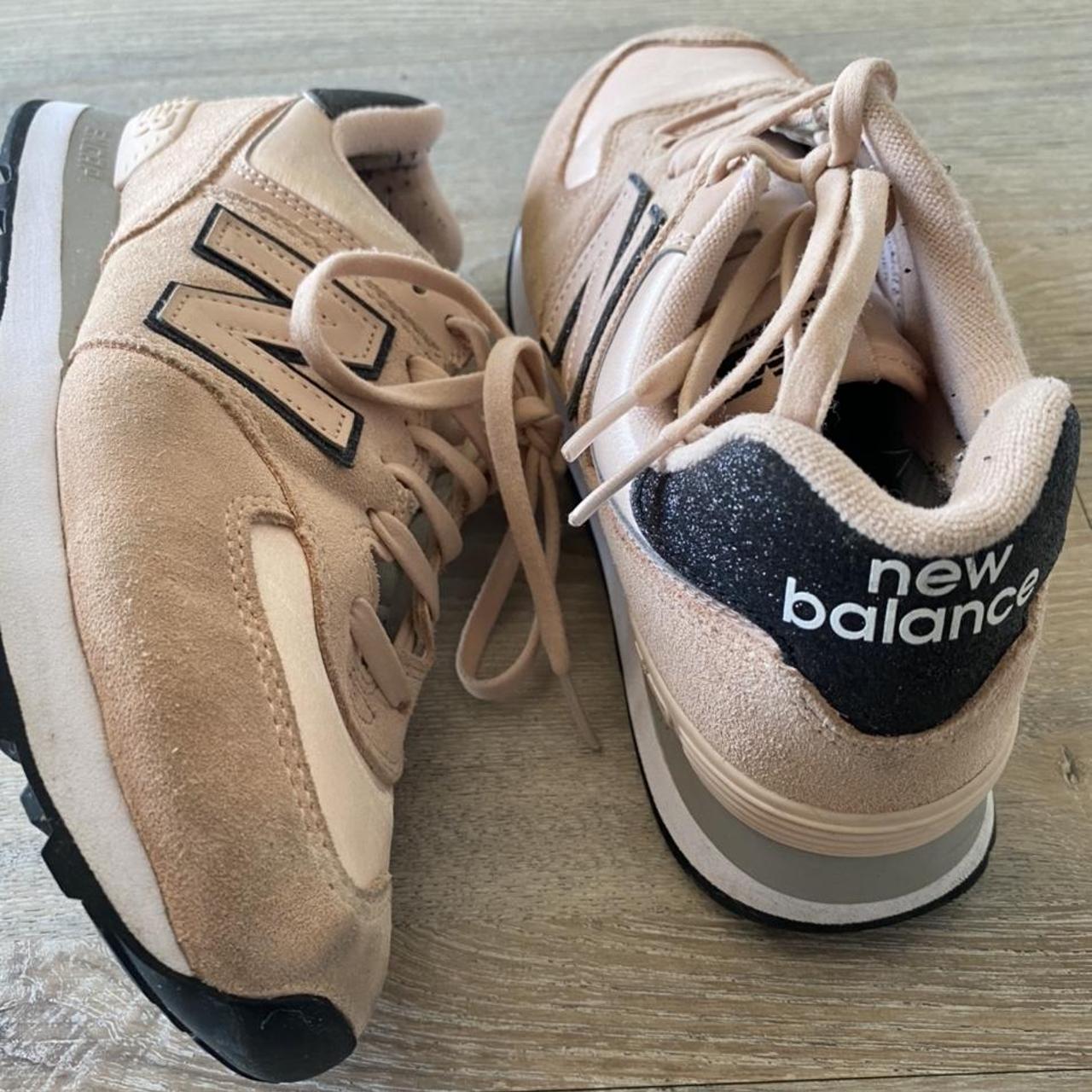 Pink/blush 574 new balance shoes Only selling due... Depop