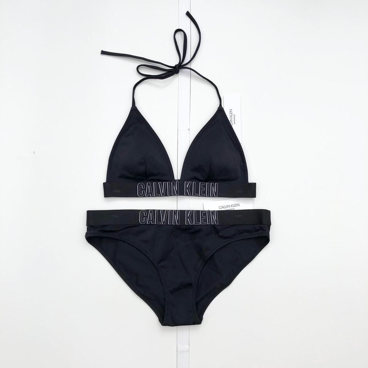 Calvin Klein Women's Black Bikinisandtankinisets Depop