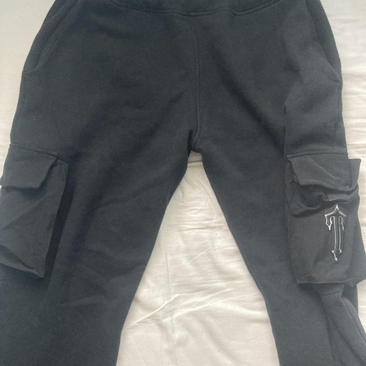 Trapstar cargo tracksuit joggers Black colour way... - Depop