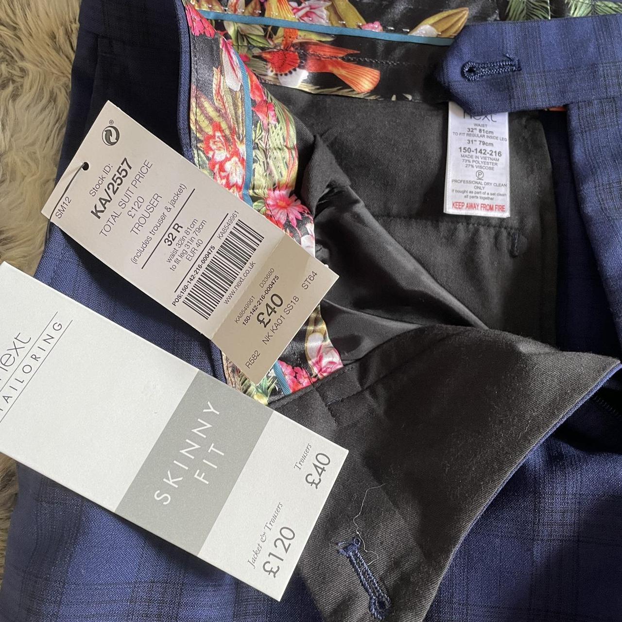 Next Men's Blue Suit Depop