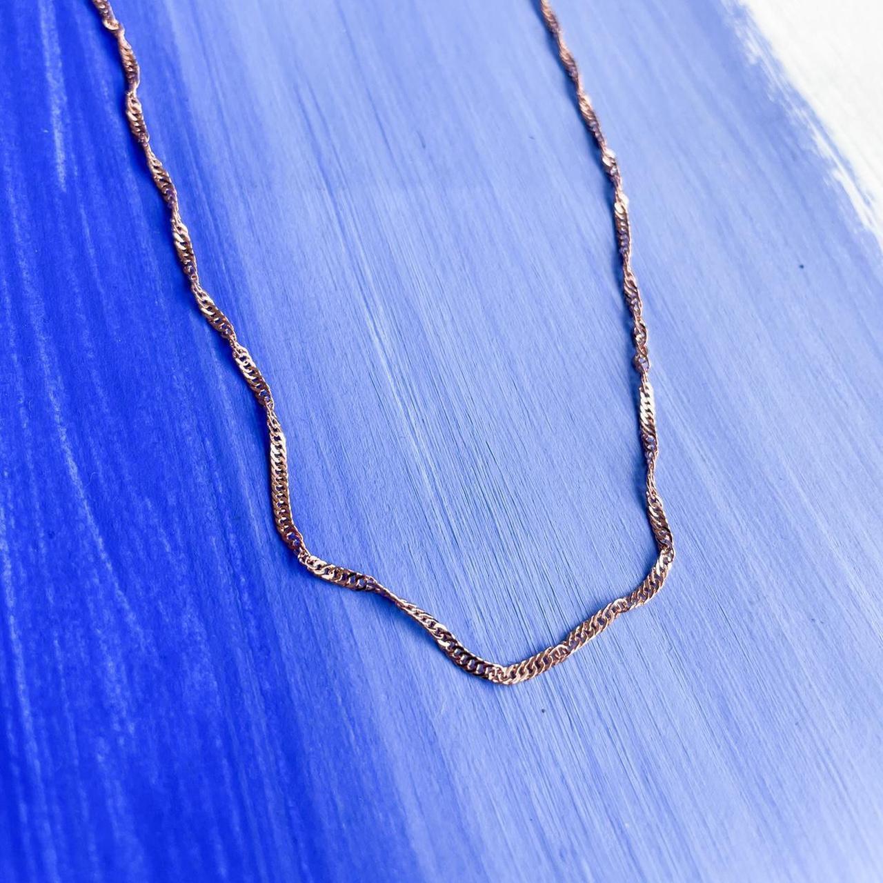 ROSE GOLD SINGAPORE CHAIN NECKLACE ROSE GOLD... Depop