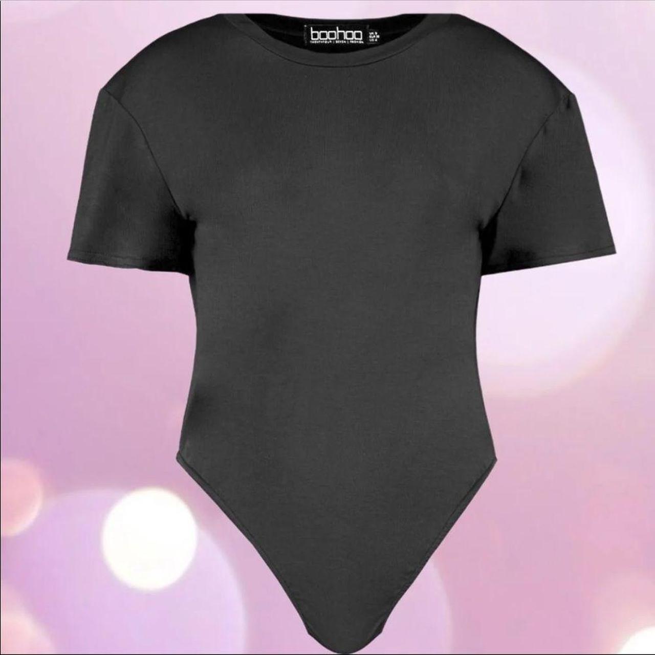 Product Image 1 - Black T-shirt bodysuit creating a