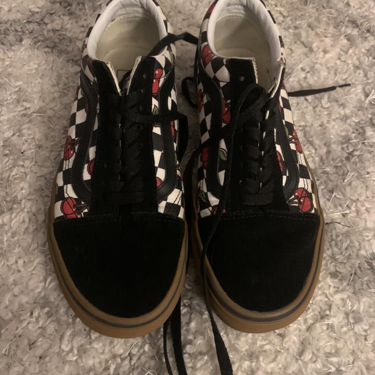 Checkered cherry outlet vans