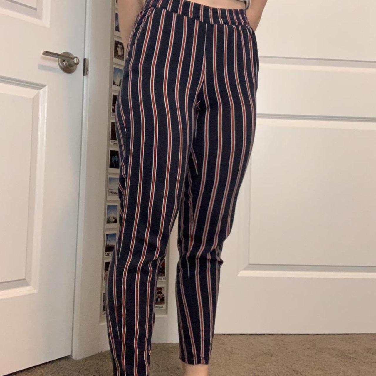 H&M size 4 striped pants Message me with questions! Depop