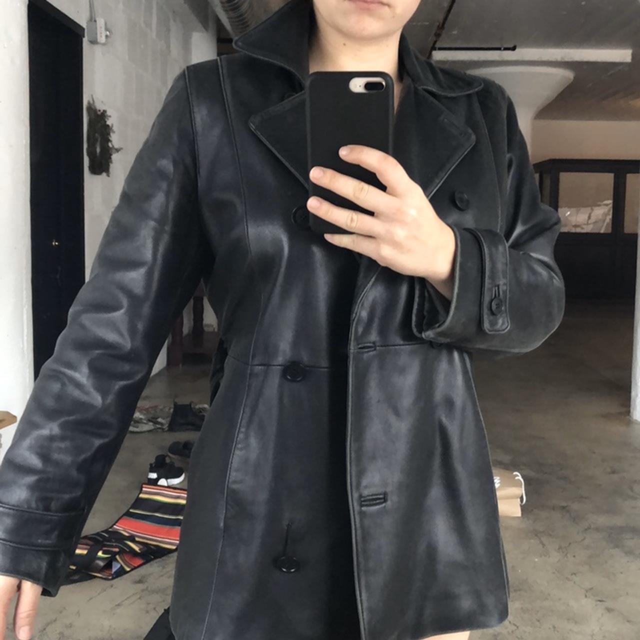 Vintage Nicole Miller leather jacket. Great... - Depop