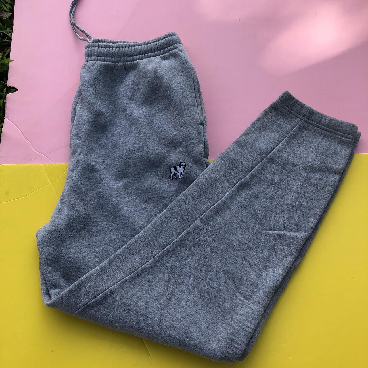 big dogs sweatpants grey thick sweatpants with big... - Depop