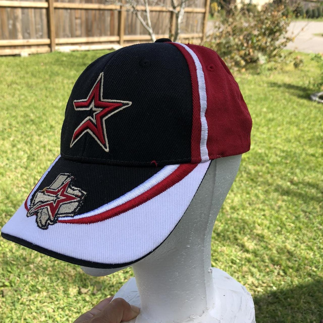 Vintage Houston Astros Trucker Snapback Hat Snaps - Depop