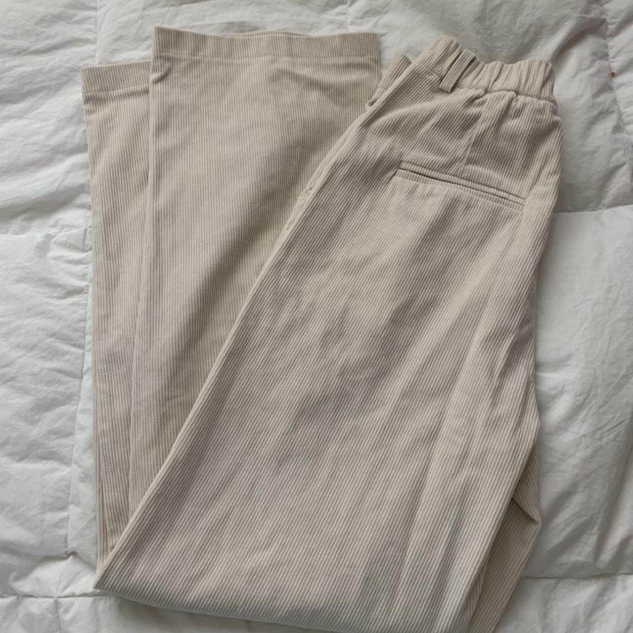 off white corduroy cider jeans never worn grey... Depop