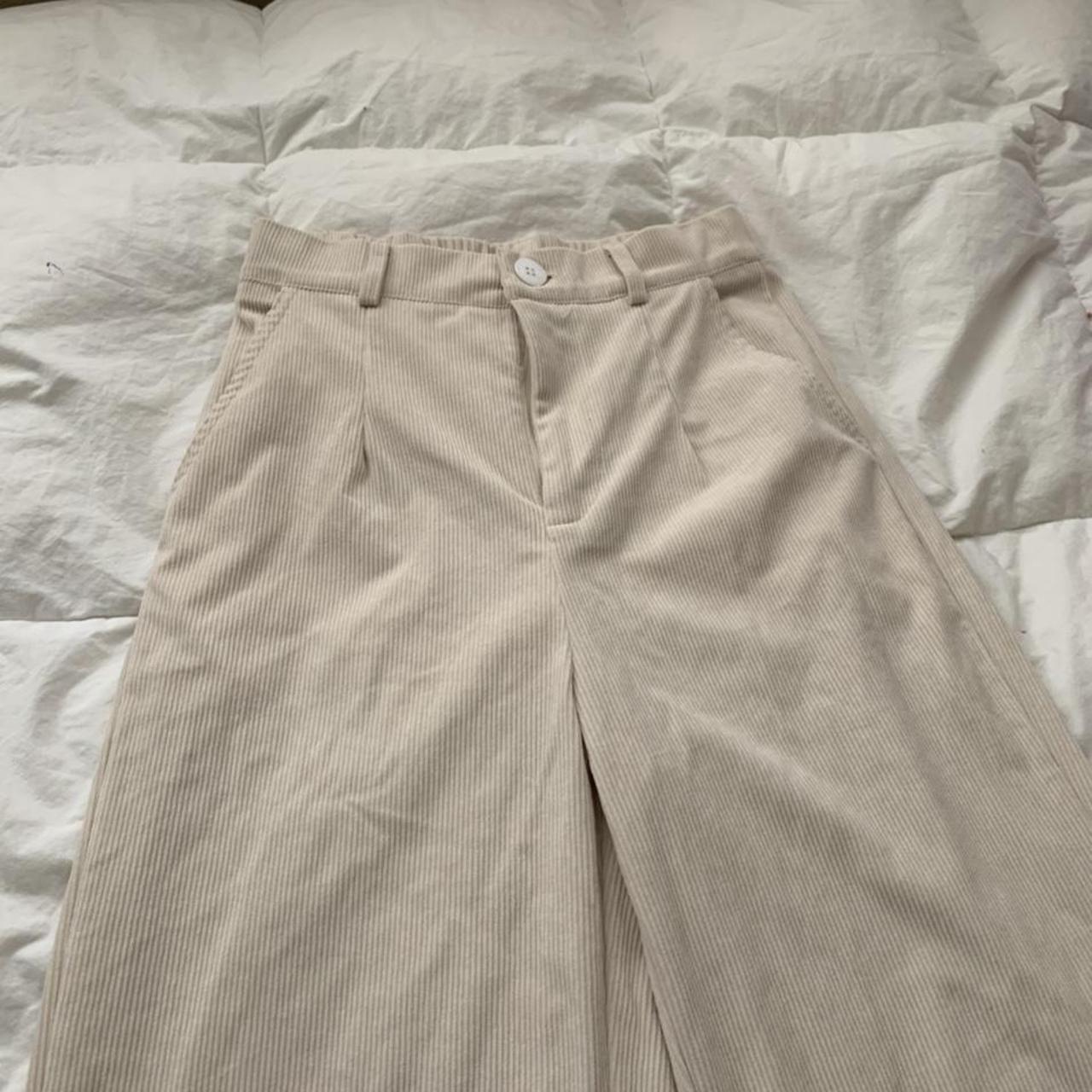 off white corduroy cider jeans never worn grey... Depop