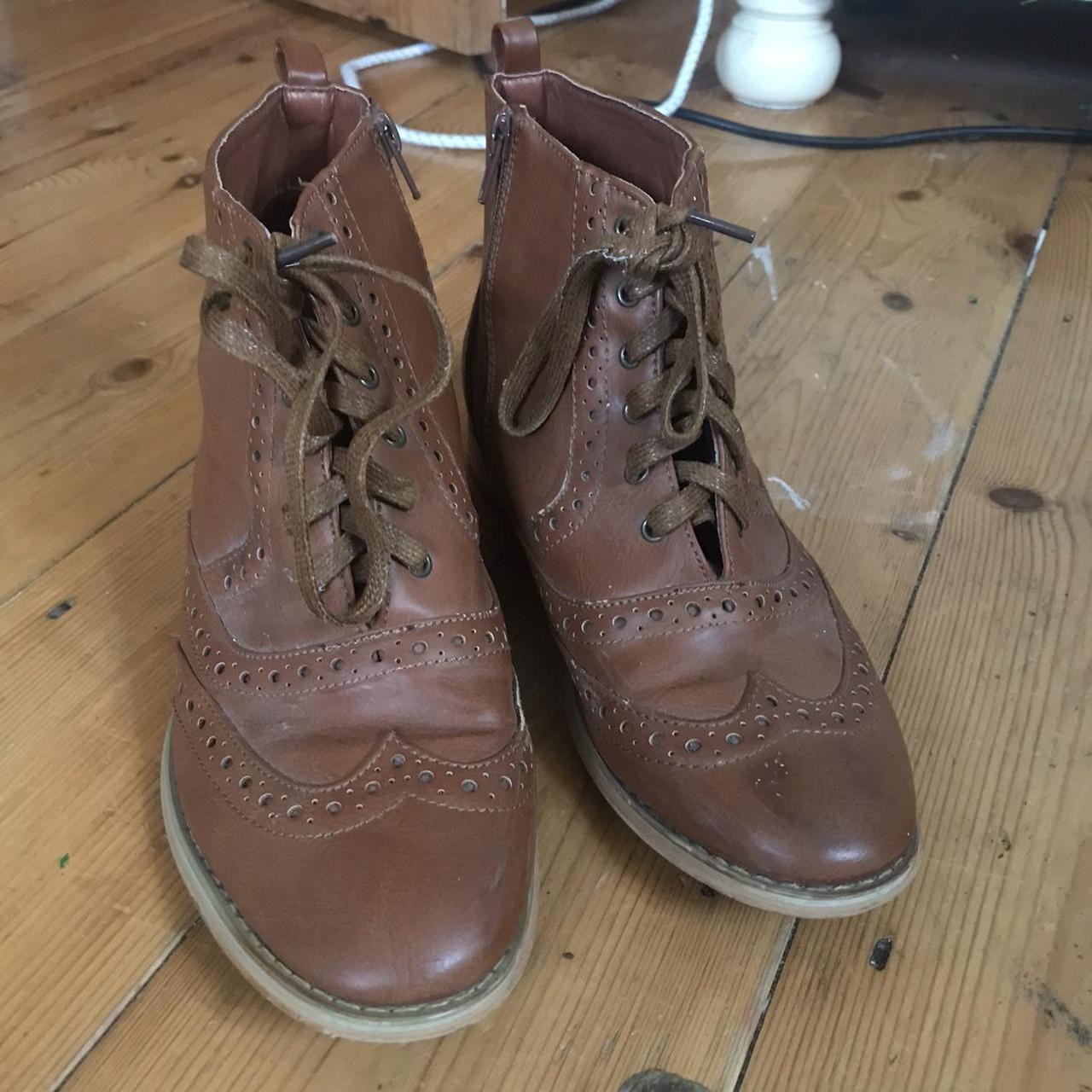 🌿 brown ankle boots 🌿 Size 7. Never really worn but... - Depop
