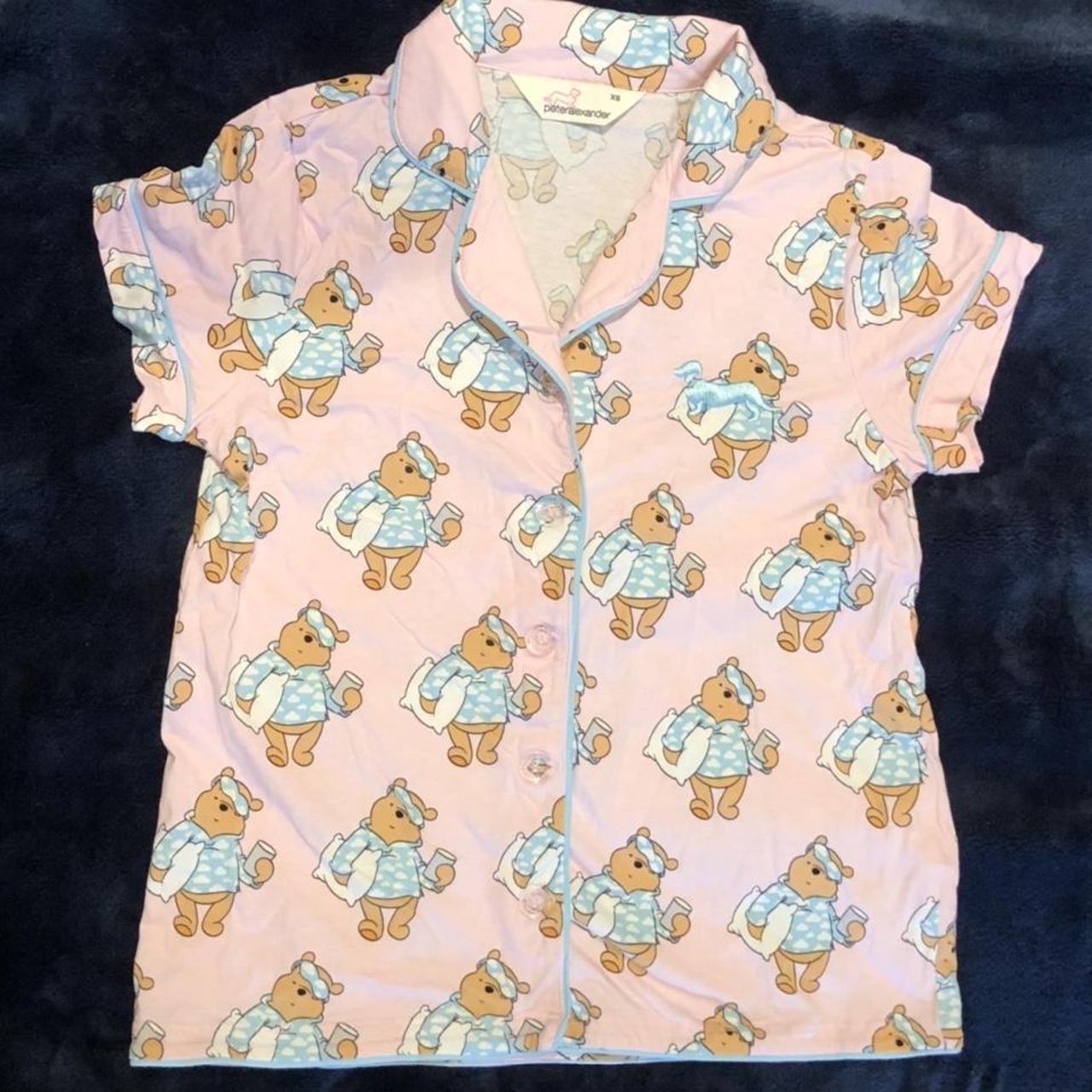 Peter Alexander Winnie the Pooh baby pink button up... - Depop