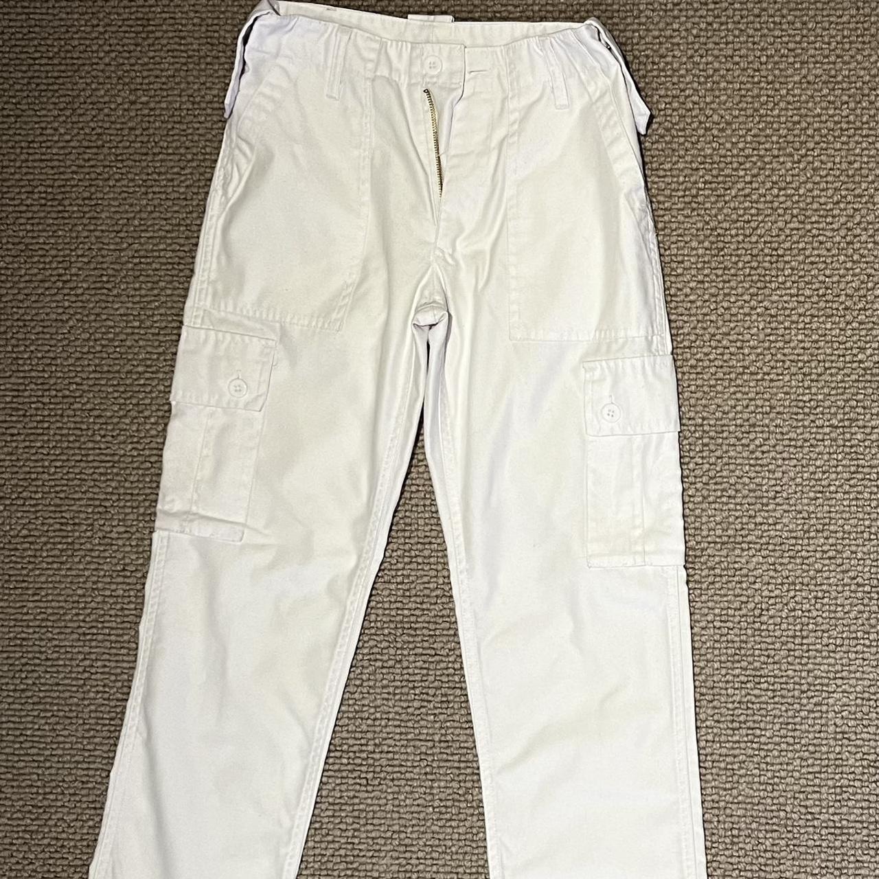 white cargos