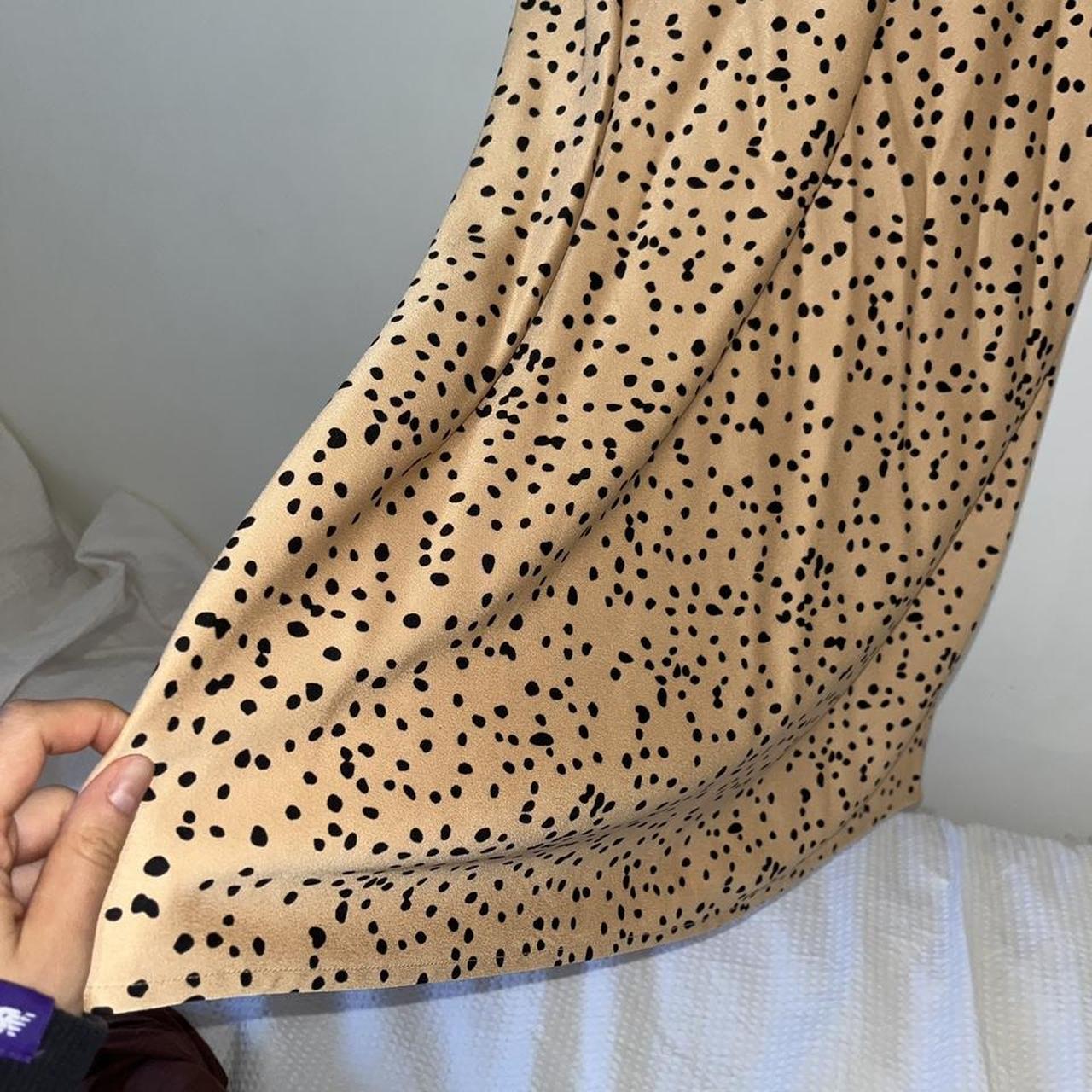 Dotti Women's Tan and Orange Dress Depop