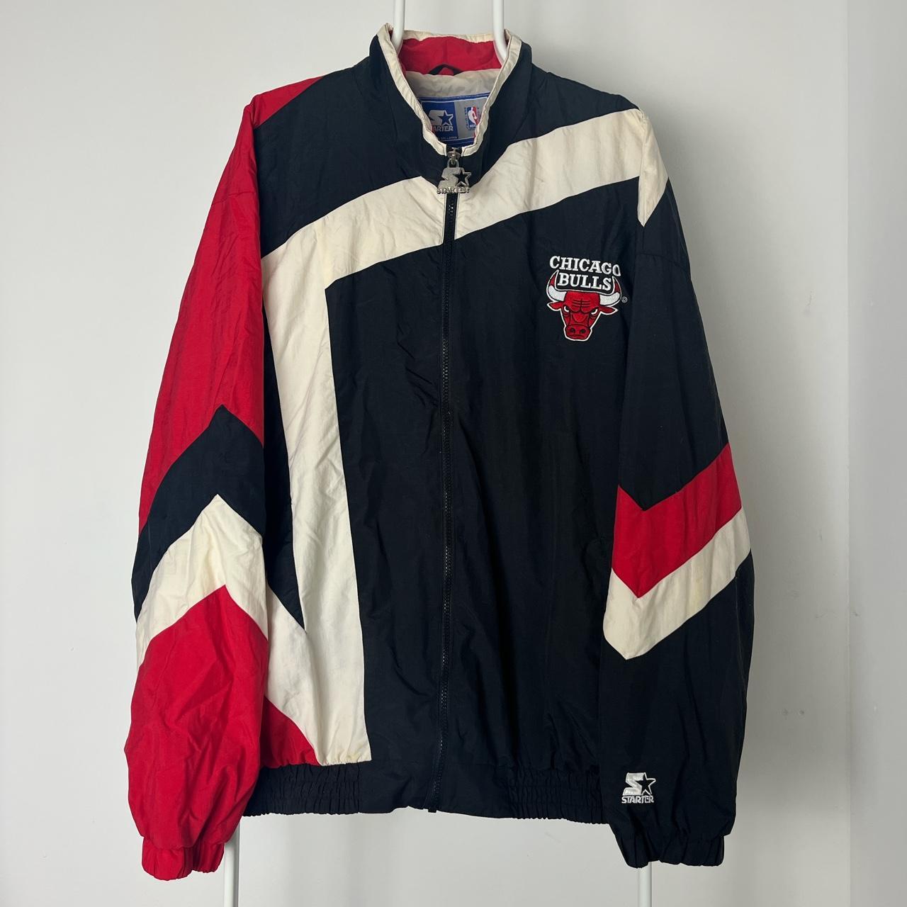 1990s Chicago Bulls Starter Jacket Size XL. Good... - Depop