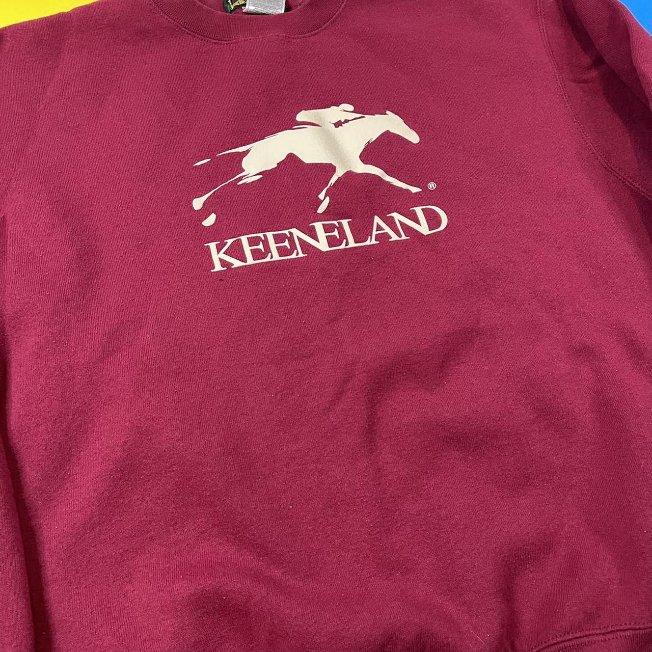 Men's Burgundy and Cream Sweatshirt (2)