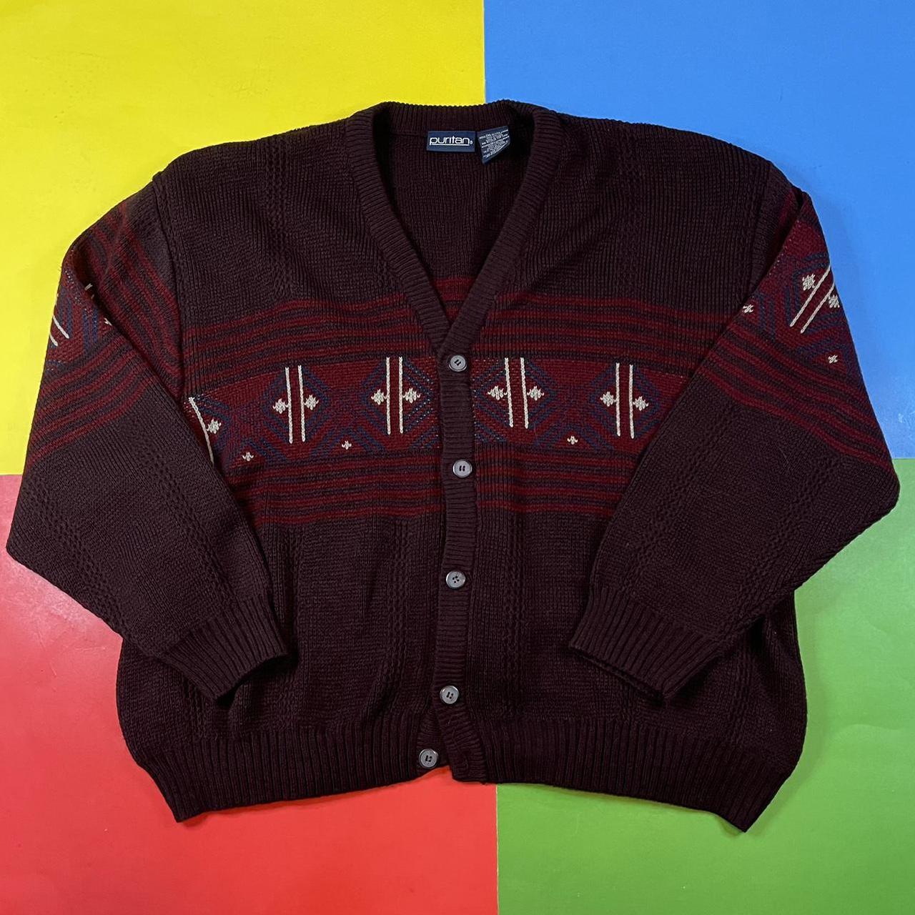 Vintage cardigan sweater. 90’s oversized cardi by... - Depop
