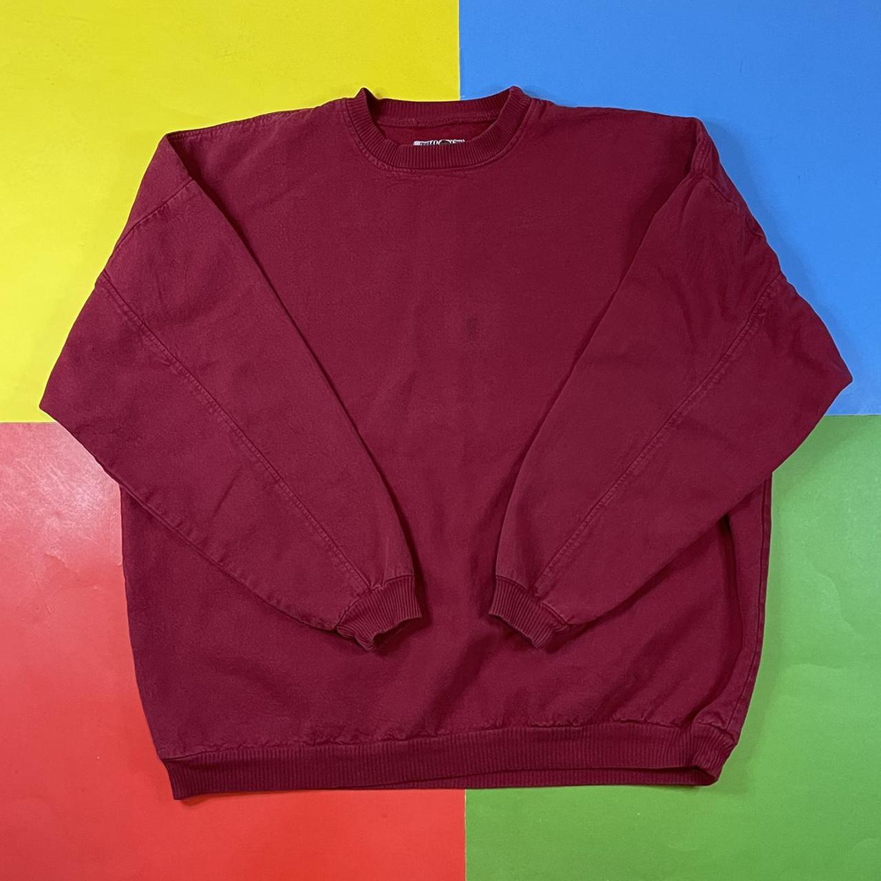 Vintage oversized sweatshirt. 90’s combed cotton... - Depop