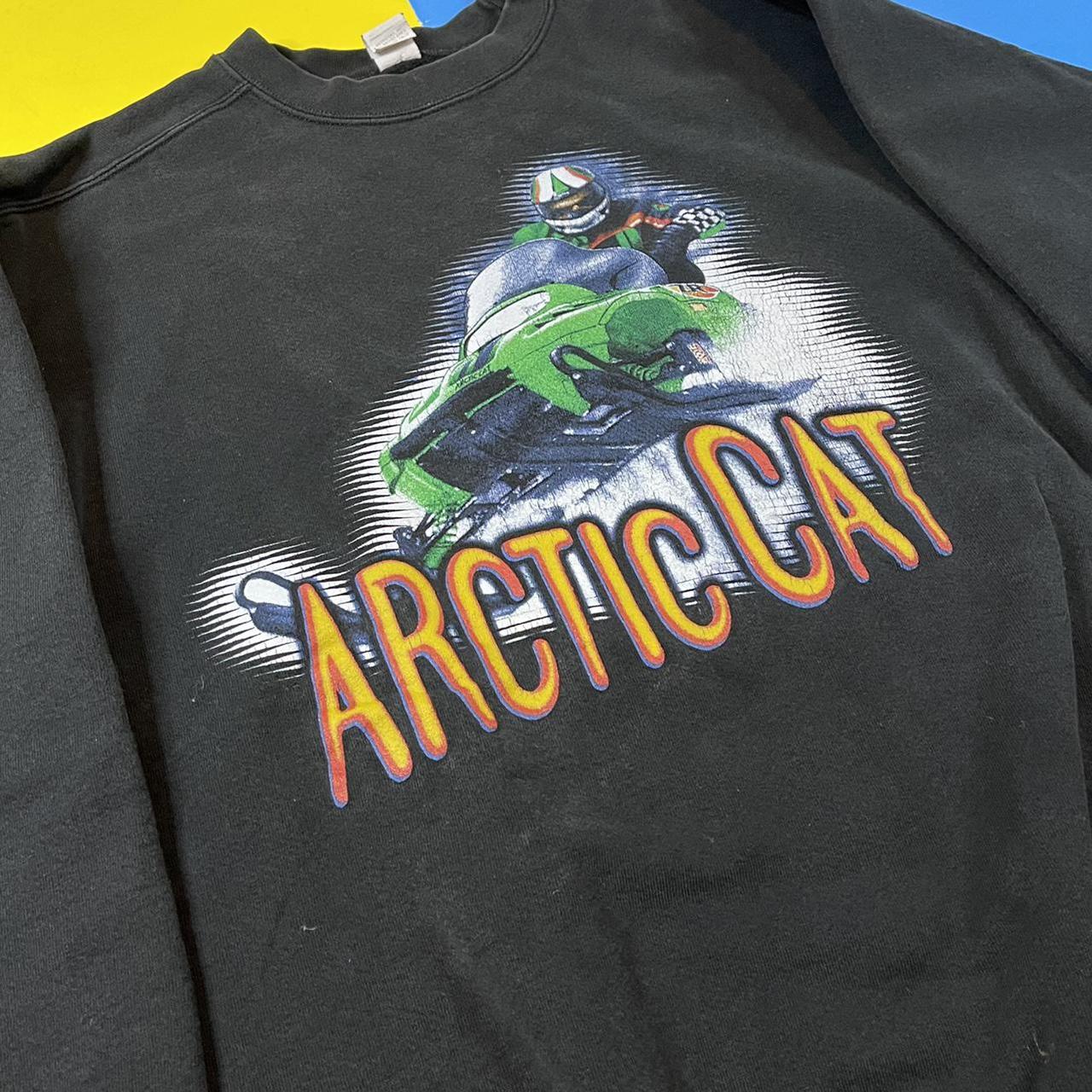Vintage Arctic Cat sweatshirt. 90’s snowmobile... Depop