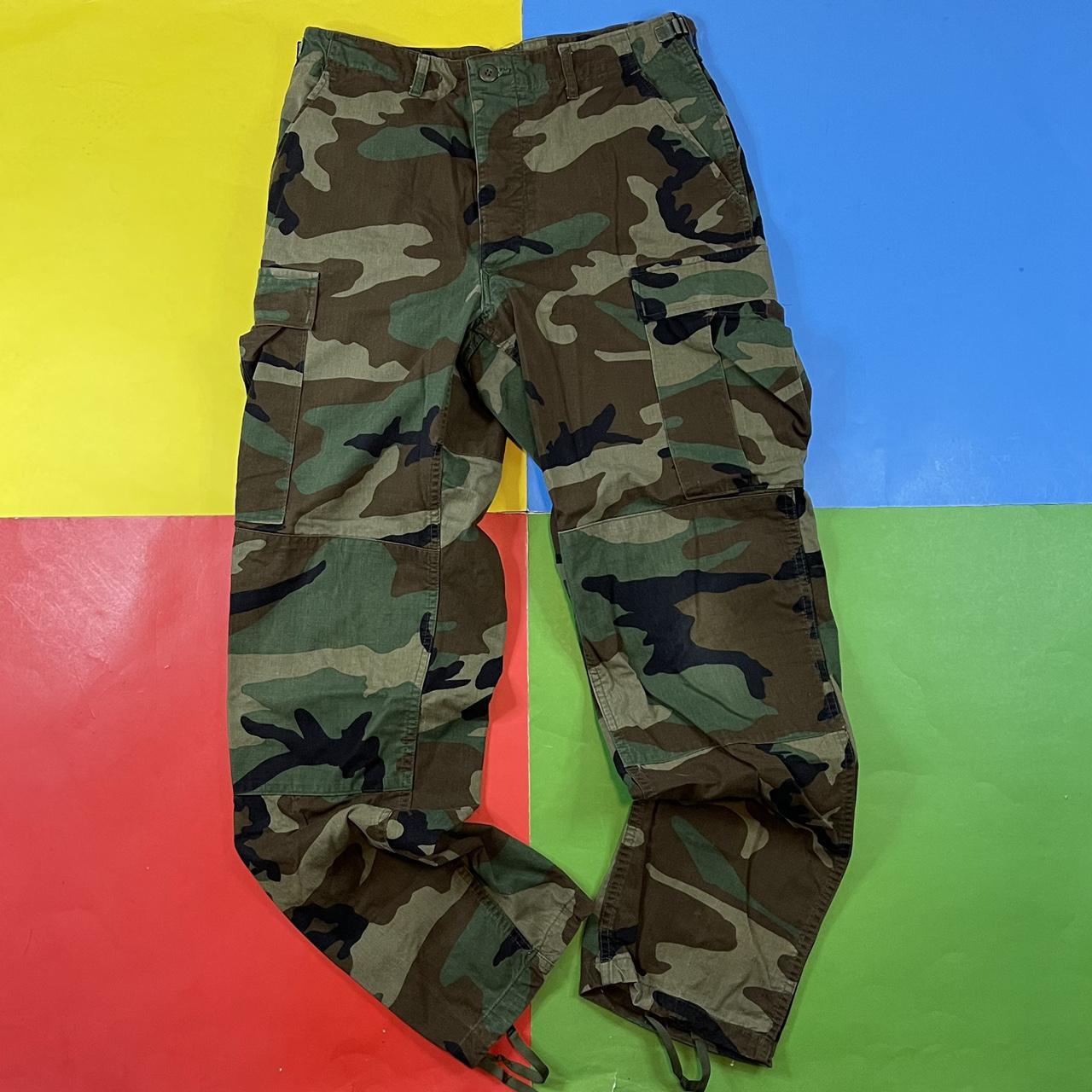 Vintage camo army pants. Camouflage military cargo... - Depop