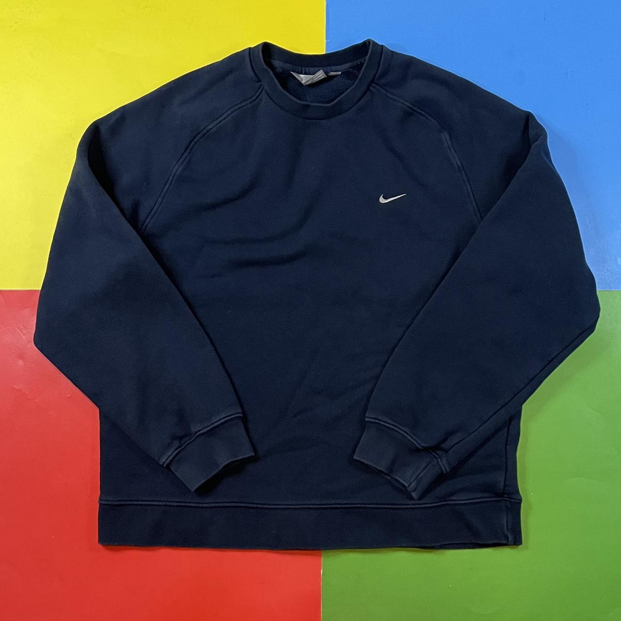 Vintage Nike sweatshirt. Early 00’s Nike Silver Tag... - Depop