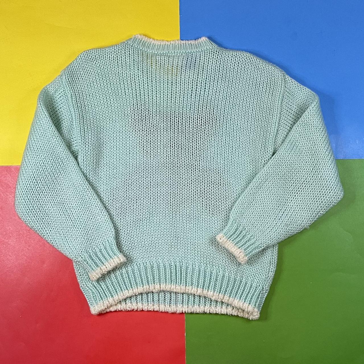 Vintage teddy bear sweater. Cozy soft 100% acrylic... - Depop