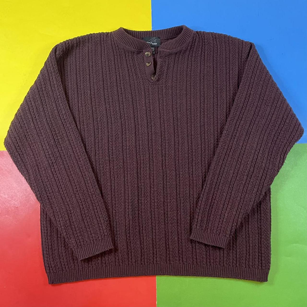 Vintage knit sweater. 90’s Studio by Bill Blass... - Depop