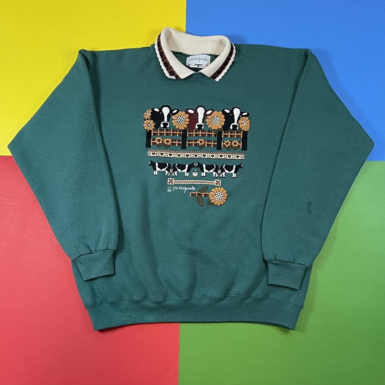 vintage cow sweatshirt