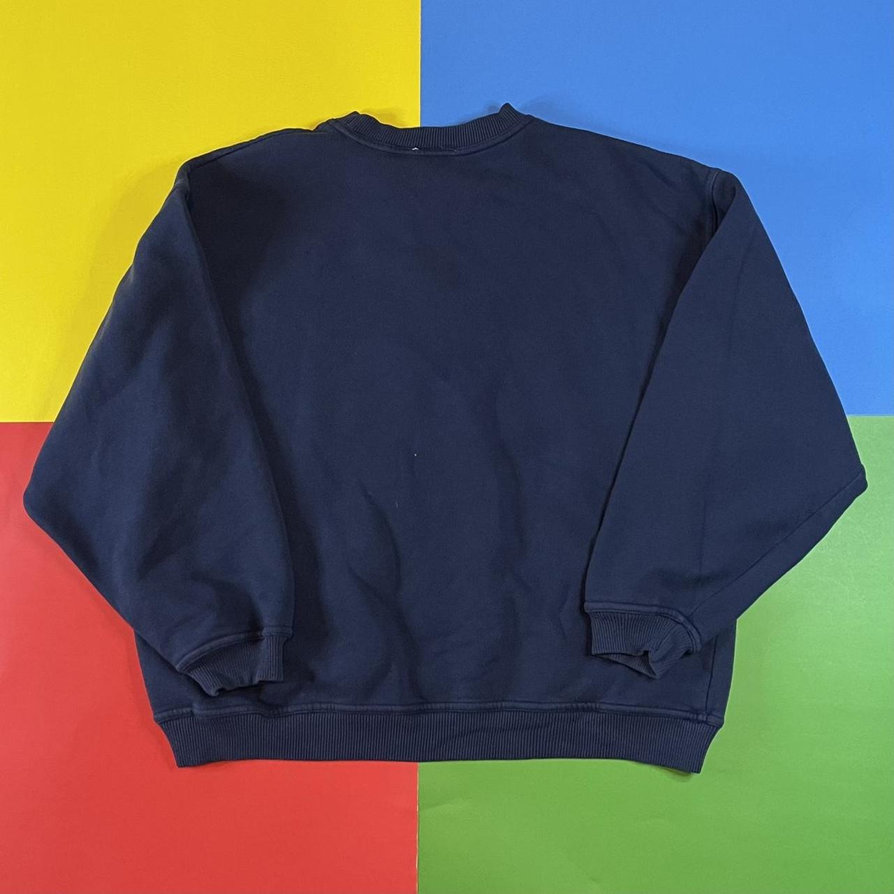 Vintage Fila sweatshirt. 90’s baggy embroidered Fila... - Depop