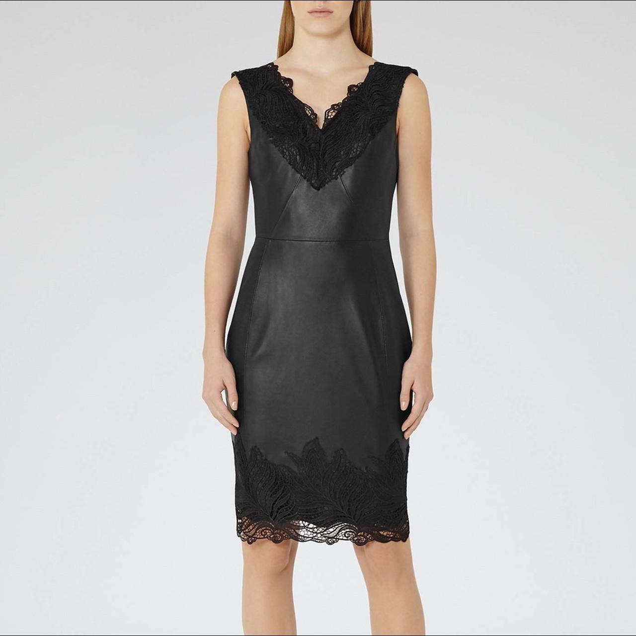 Reiss leather clearance dress