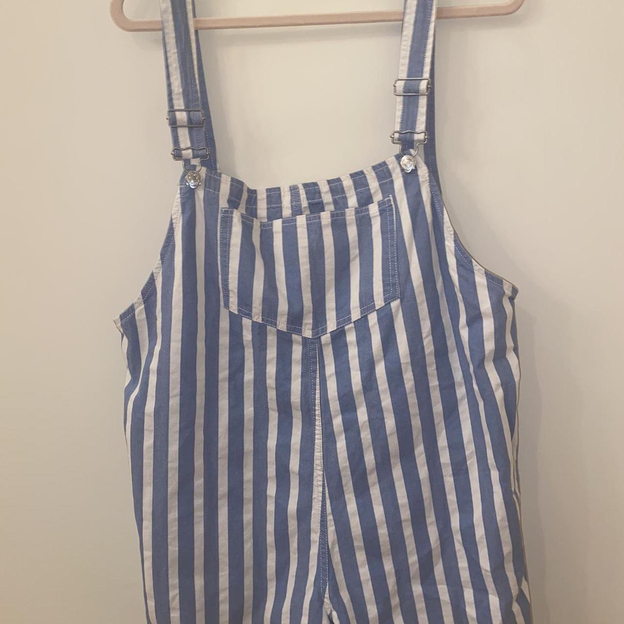 Striped Zara Overalls - Depop