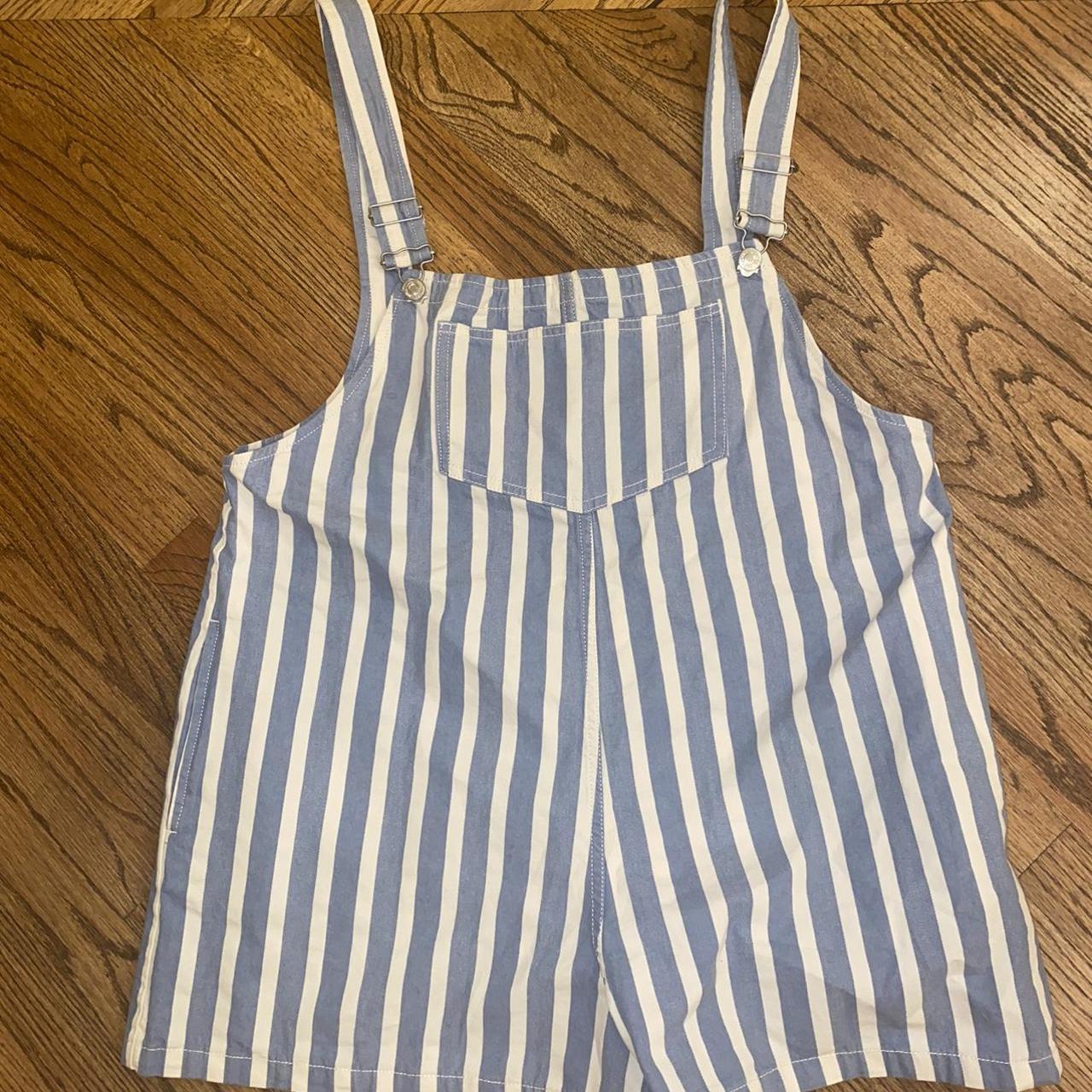 Striped Zara Overalls - Depop