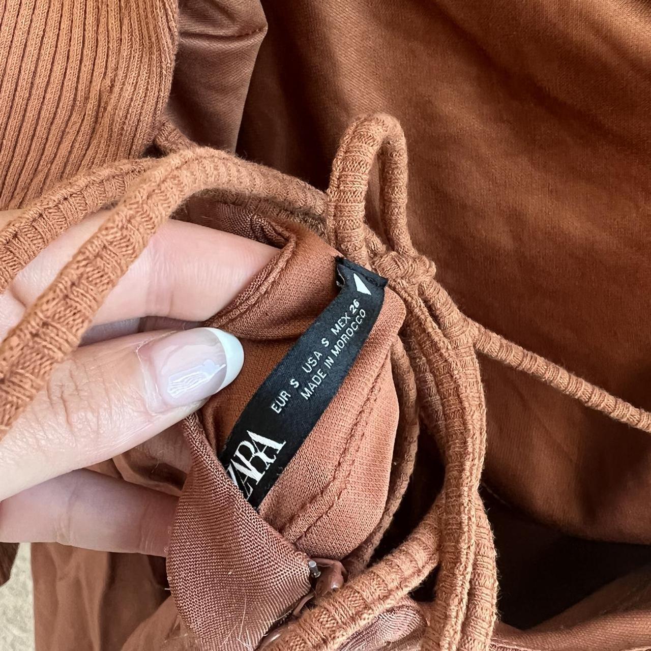 Zara copper colour 2in 1 dress Great condition... Depop