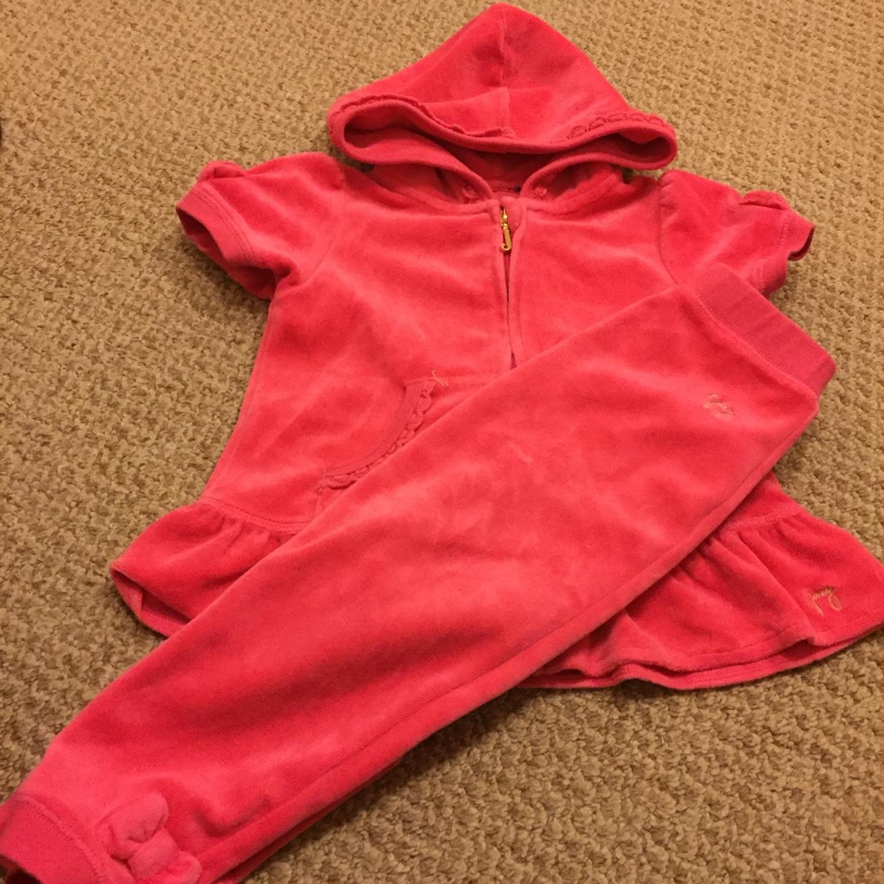 Girls juicy tracksuit cerise pink .. age 2 great... - Depop