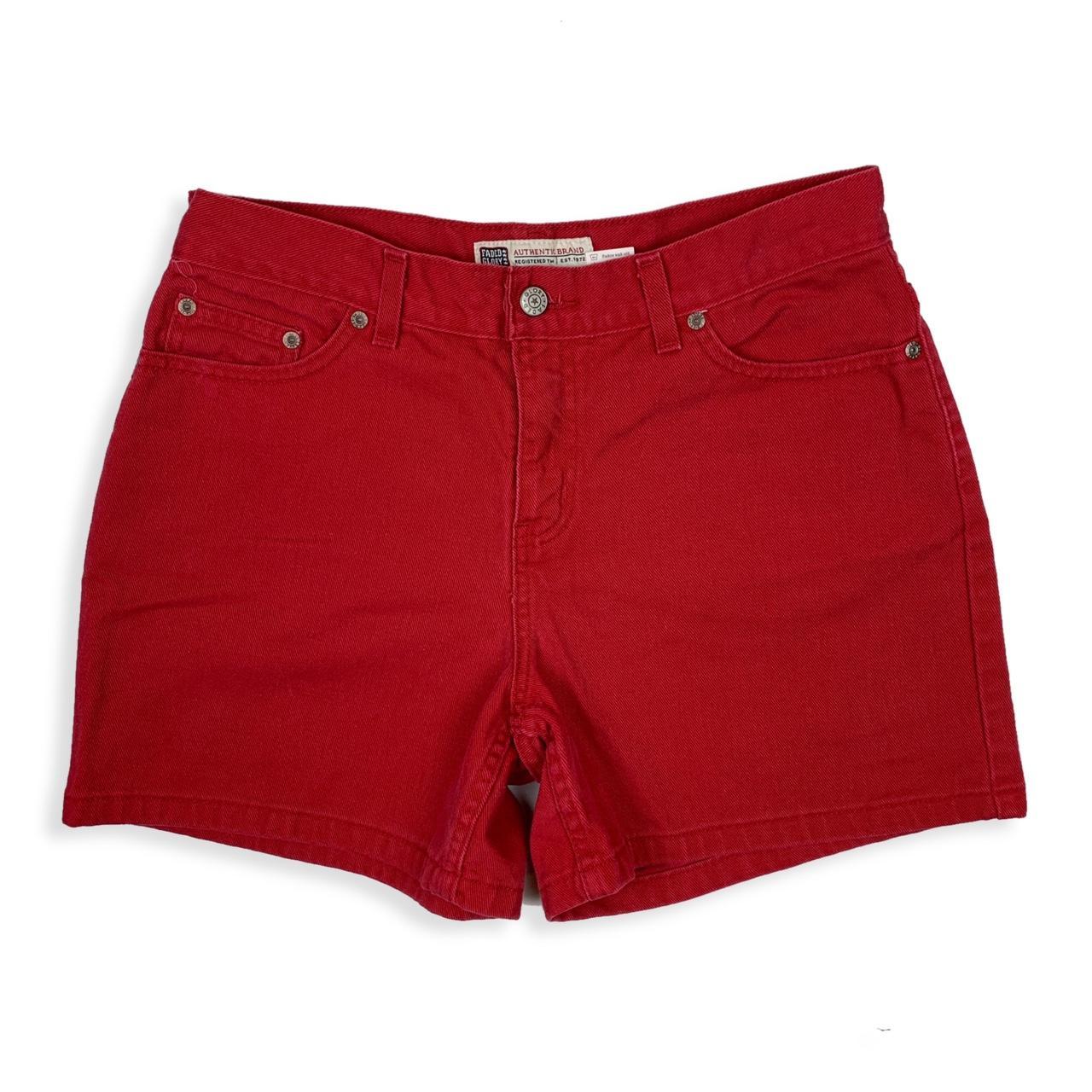 Faded Glory Women's Red Shorts | Depop