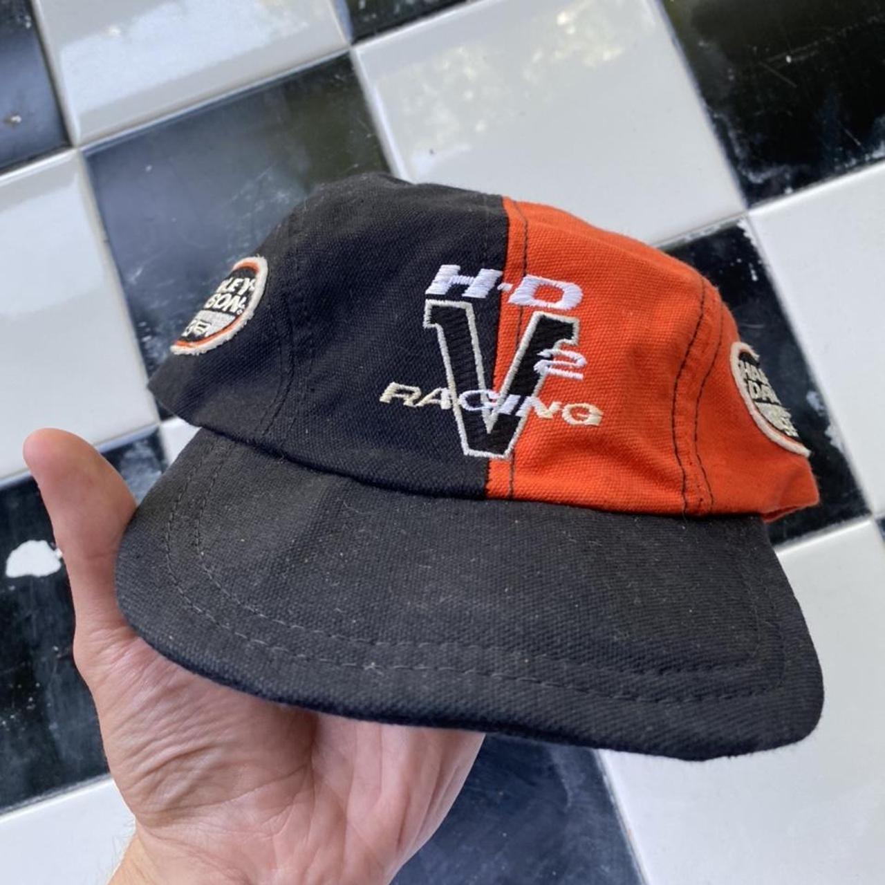 Vintage Harley Davidson V2 racing hat For Sportster... Depop