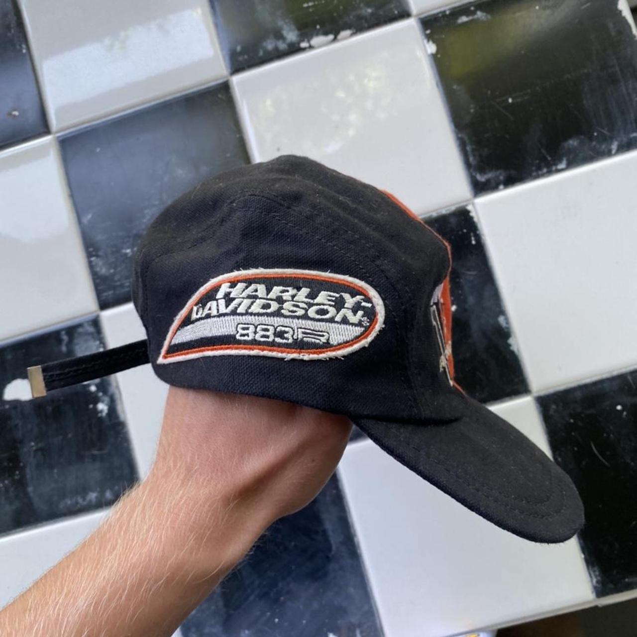 Vintage Harley Davidson V2 racing hat For Sportster... Depop