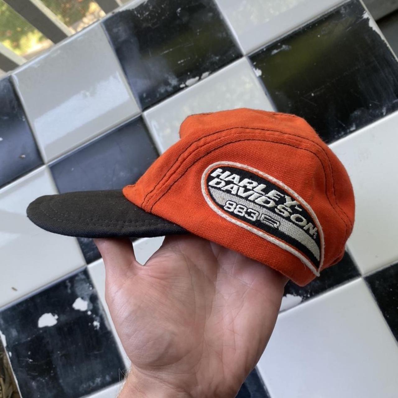 Vintage Harley Davidson V2 racing hat For Sportster... Depop
